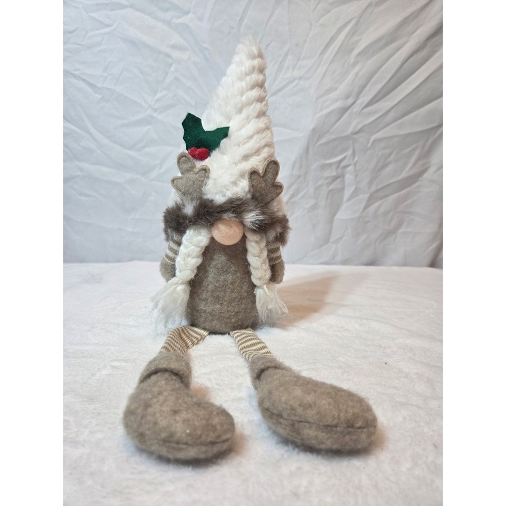 North Pole Trading Co 2024 Christmas Gnome 19" Long Legs Reindeer Hat